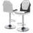 Modern Racing Style Bar Stools Adjustable Swivel Barstools, Counter Height Chairs Seat with Footrest-90965351