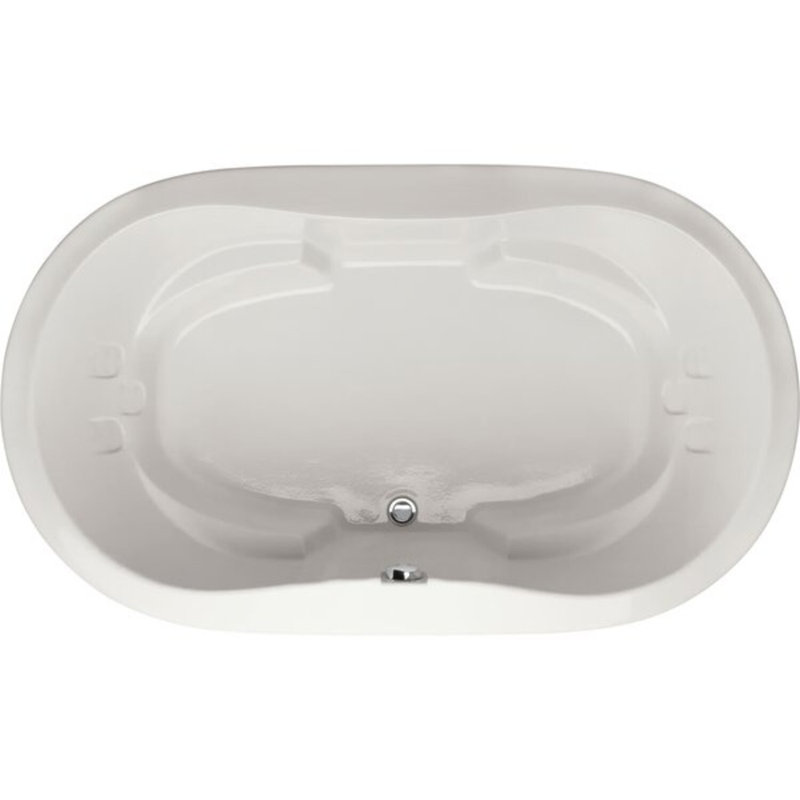 Savannah 74'' L Soaking Bathtub, Polished Chrome, White