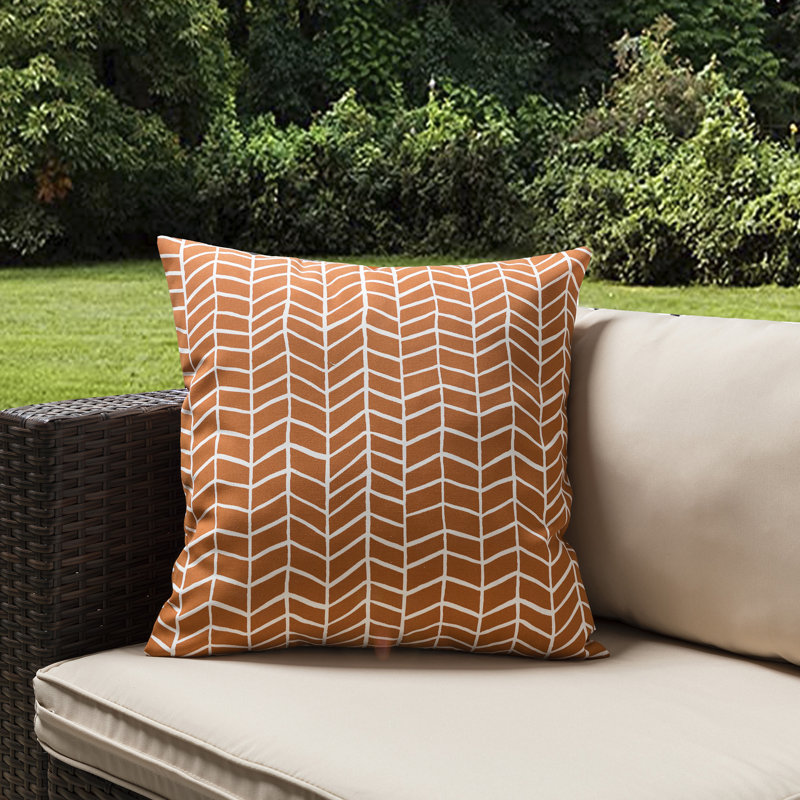 Housse et insert de coussin extérieur Los Angeles, Orange, Housse de coussin seulement - sans coussin