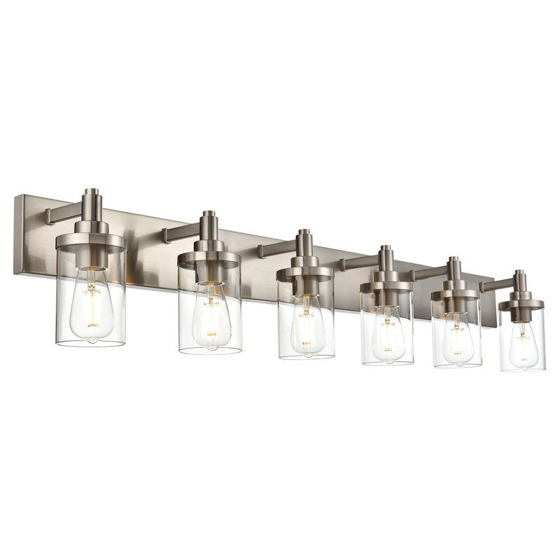 Éclairage pour meuble-lavabo à intensité variable Abbotsbury, Nickel brossé, 6