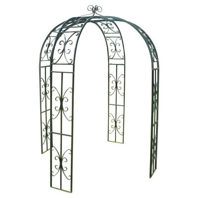 Verona 167.6 cm W Steel with Bench in Black
