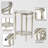 Enzio Glass Top Single Coffee Table-1091795551