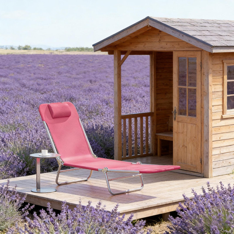 Comfortable Tanning Chair, Pink
