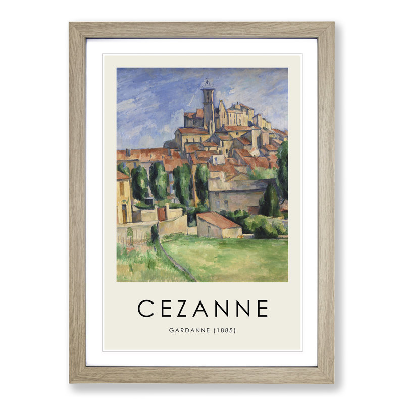 Gardanne Vol.2 by Paul Cezanne - Single Picture Frame Print, 48cm H x 36cm W x 2cm D, Oak Framed