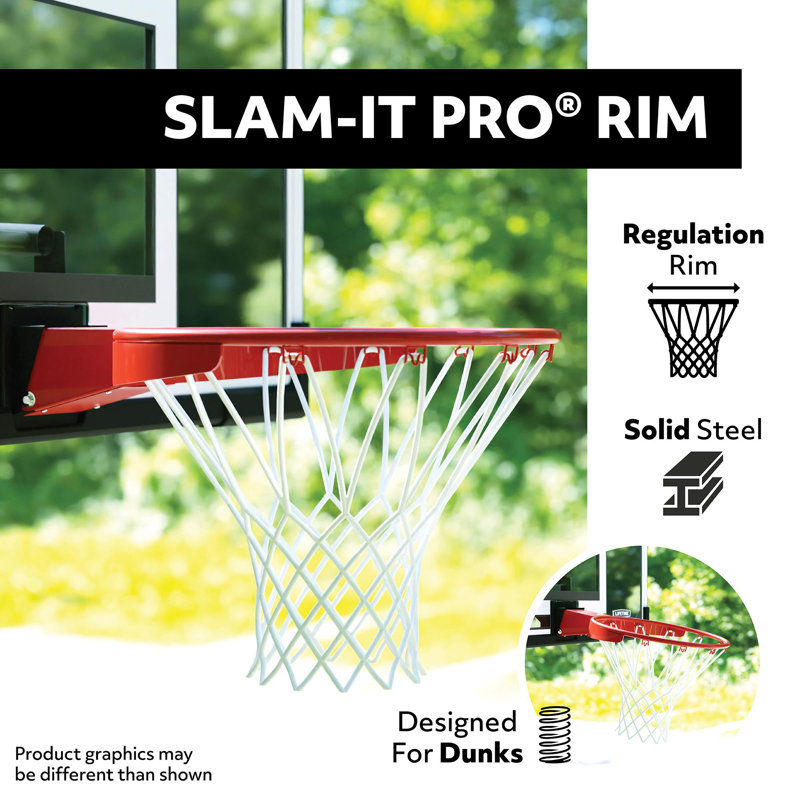 Lifetime Height Adjustable In-Ground Basketball Hoop (54" Polycarbonate Backboard)
