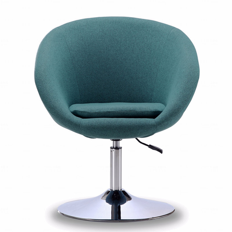Swivel Function Lounge Style Accent Chair, Teal