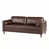 Simili cuir brun foncé est en rupture de stock