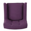 Chaise avec accoudoirs mauve Mid-Century moderne, 100% et pieds en bouleau