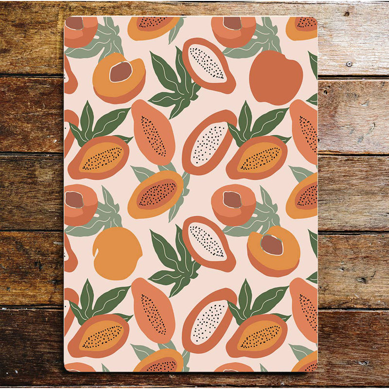 Papaya and Peach Wall Décor, 40cm H x 28cm W
