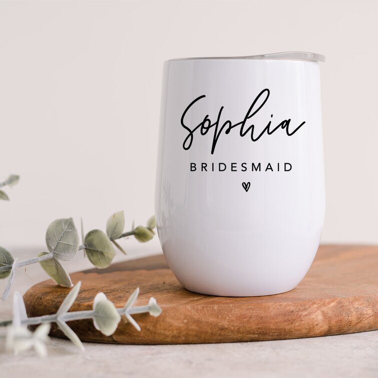 Bachelorette Gifts For Bride Bridal Shower Gift For Bride 20oz White Skinny  Wine Tumbler Bride To Be Gifts For Her Wedding Day Engagment Gifts For