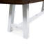 Banc de salle à manger en bois d'acacia Sandblast avec structure en métal rustique