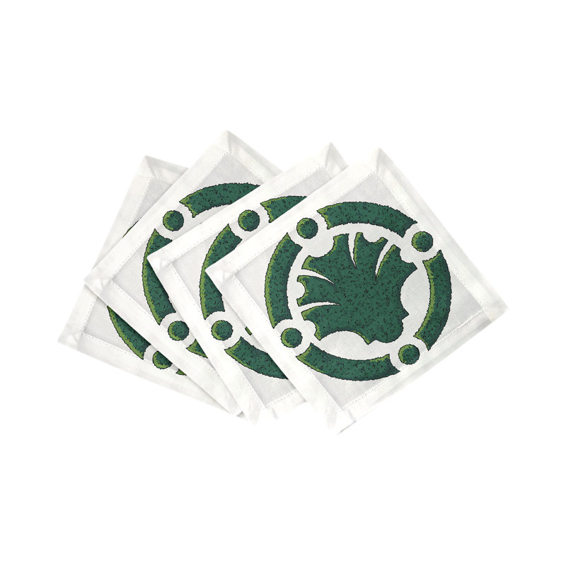 Timothy Corrigan Parterre Garden Cotton Sateen Cocktail Napkins