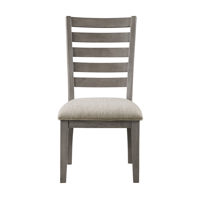 Ensemble de chaises d'appoint de style traditionnel gris à finition grise 2 pièces