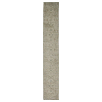 Davey Hand Knotted 3x17 Ivory Runner