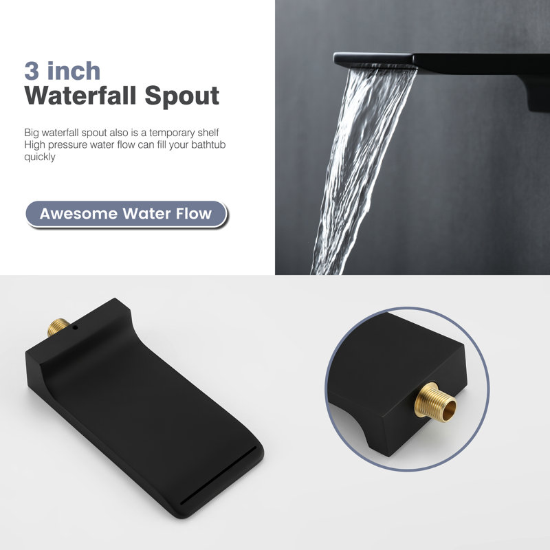 All-In-One Kit with Rough in-Valve, Black