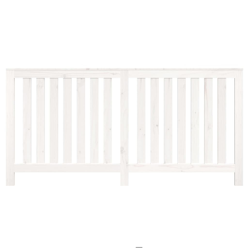 Latitude Run Radiator Cover White 169X19x84 Cm Solid Wood Pine