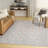 Nourison Botanical Washables 5' x 7' Ivory Multicolor Farmhouse Indoor Rug-889219906-890207861