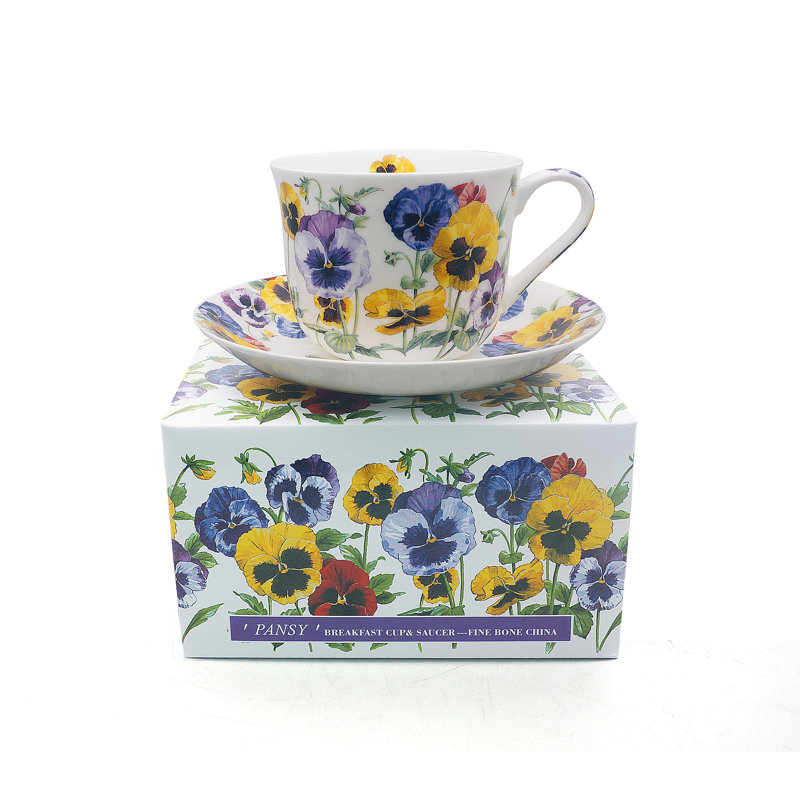 Mabini Bone China Cappuccino Cup and Saucer