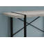 Bureau d'ordinateur, bureau personnel, ordinateur portable, L 48 po, travail, stratifié gris, métal noir, contemporain, moderne