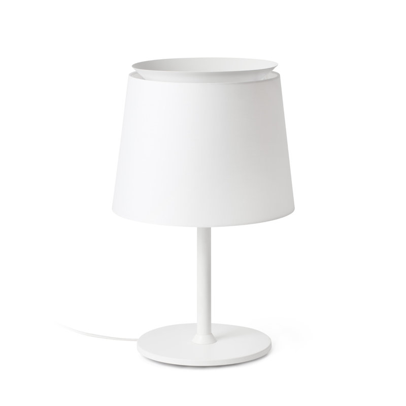 Savoy Table Lamp, White, White