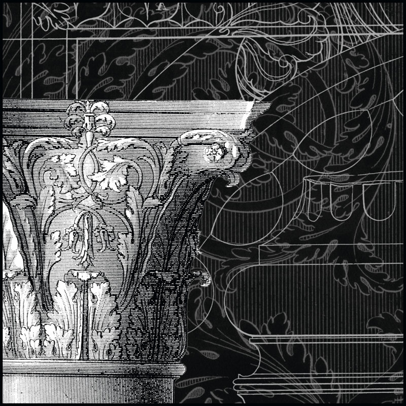 Graphic Cornice IV by Vision Studio - Wrapped Canvas Print, 30cm H x 30cm W x 3.8cm D
