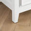Commode blanche à 6 tiroirs spacieuse avec rangement pour commode moderne à 6 tiroirs et glissières en métal