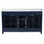 Meuble-lavabo double 60 po avec lavabo en céramique Chezkel-852605914-852605915