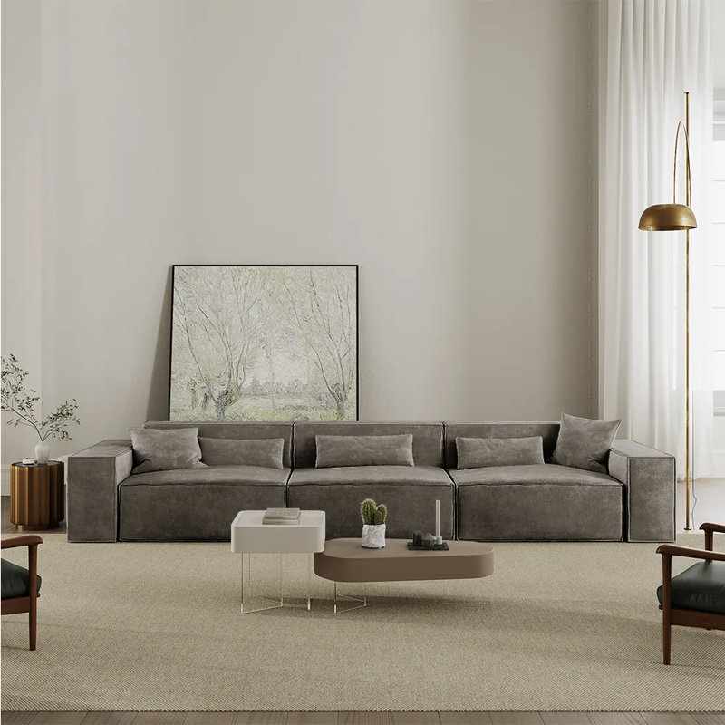 Barrett Power Sofa Bed, 4, Dark Gray, 27.16" H x 133.86" W x 39.37" D