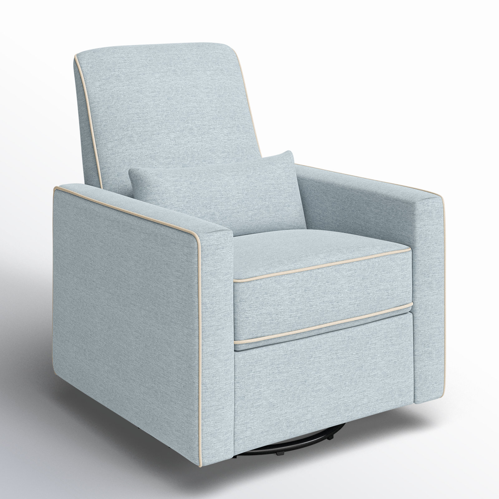 Piper Swivel Glider, Heathered Blue