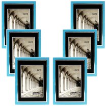 englory 8x10 picture frame wood photo frames set of 6 oak wood wall or  tabletop display solid wood real glass