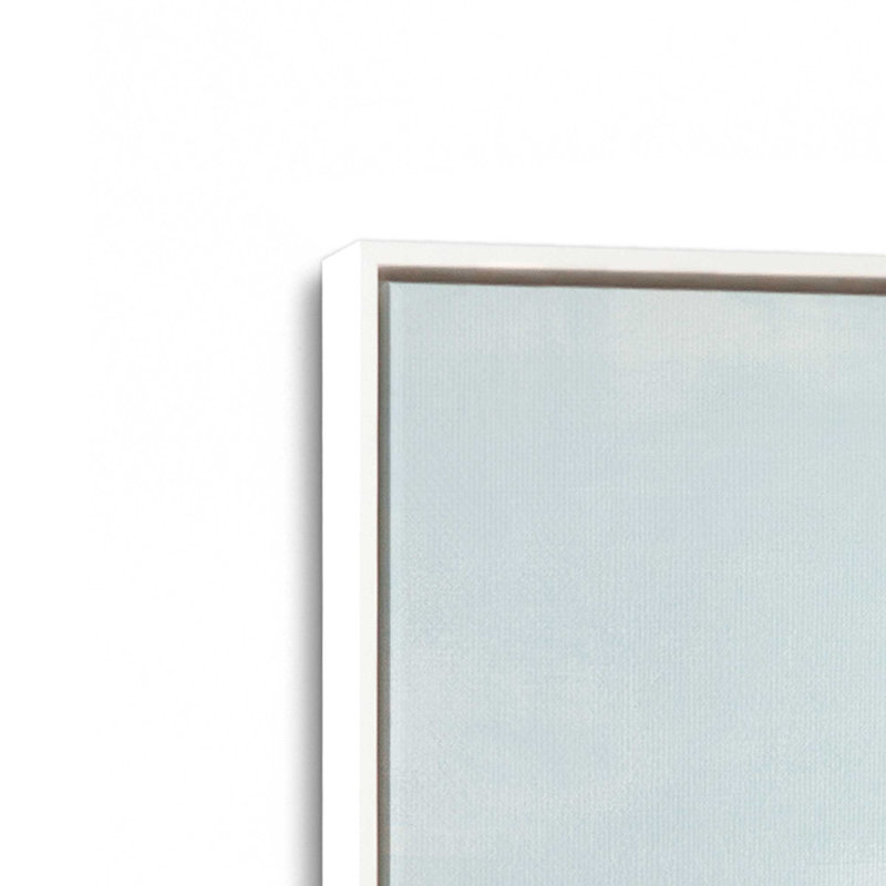 Cloudy Shoreline Hues Set of 2 Canvas Prints in a Maple Frame, 12" x 12", Cadre flottant en chrome poli