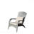Patio Chair With Cushions, Grey Cushion
