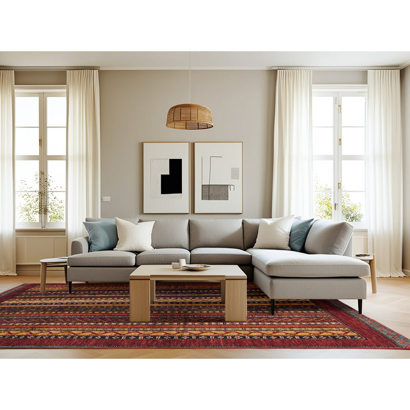 Striped Indoor Rug, Rectangle 8' x 10'
