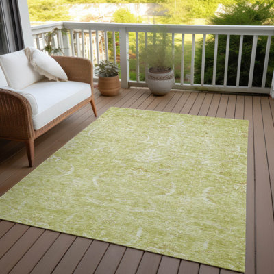 Tapis d'intérieur / extérieur vert Dahana 