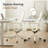 Nouhaus Aeris Ergonomic Office Chair, Mid-back Swivel Desk Chairs with Adjustable Height Tilt Function, Comfy Seat for Home Task, Beige-115577875