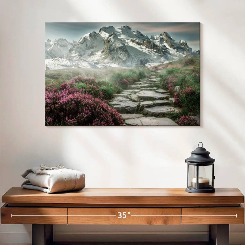 Alvord Scenic Snowy Mountain, H 16 po x l 24 po