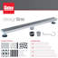 Stainless Steel Linear Shower Drain Wave Grate-85217458