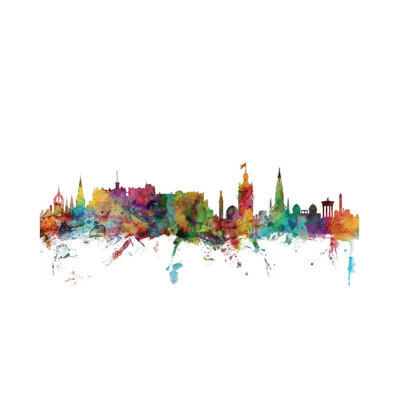 Edinburgh, Scotland Skyline by Michael Tompsett - 1 Piece Wrapped Canvas Wall Art, 152.5 cm H x 101.5 cm W