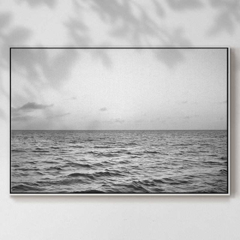 " Coast To Coast ", 17" H x 25" W x 2" D, White