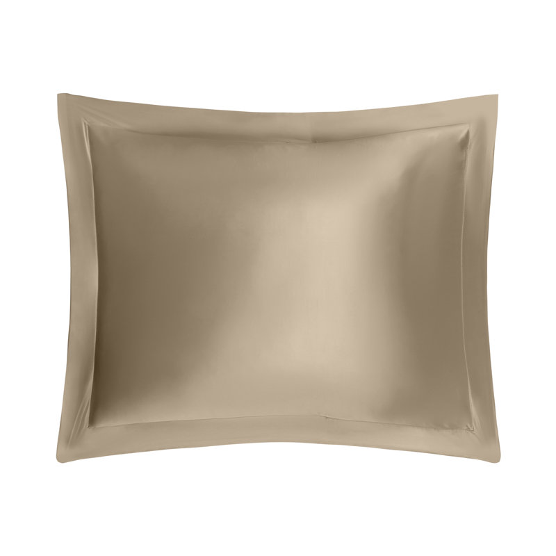 Mulberry Solid Color Silk Sham, Candlelight, King