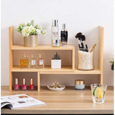 Cassidee Solid Wood Adjustable Desk Organizer