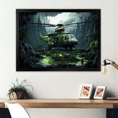 " Military Helicopter In Jungle "