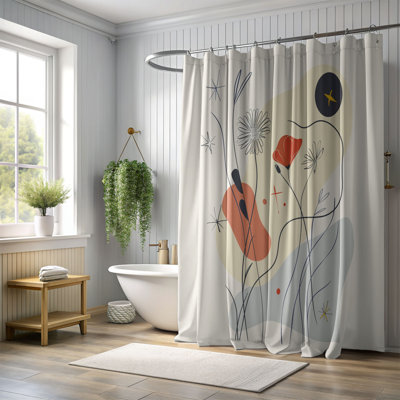 Bloom Lines - Rideau de douche standard 1 pièce