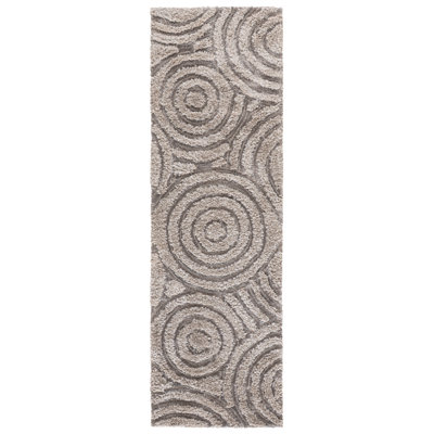 Minnich South Beach Shag Hand Tufted Performance Abstract Rug