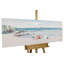 Hand -painted acrylic painting on the beach