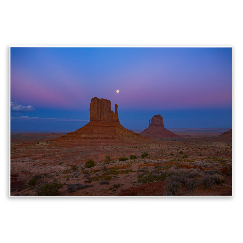 «Moon over Canyon Mesa» par Marty Hulsebos, H 10 po x l 15 po