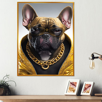 «Frenchie Gangster in NYC I», impression sur toile