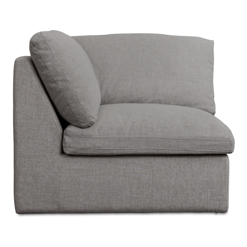 Miles Outdoor Corner Speckled Charcoal, Light Gray