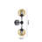 Industrial 2 Light Glass Globe Wall Sconce