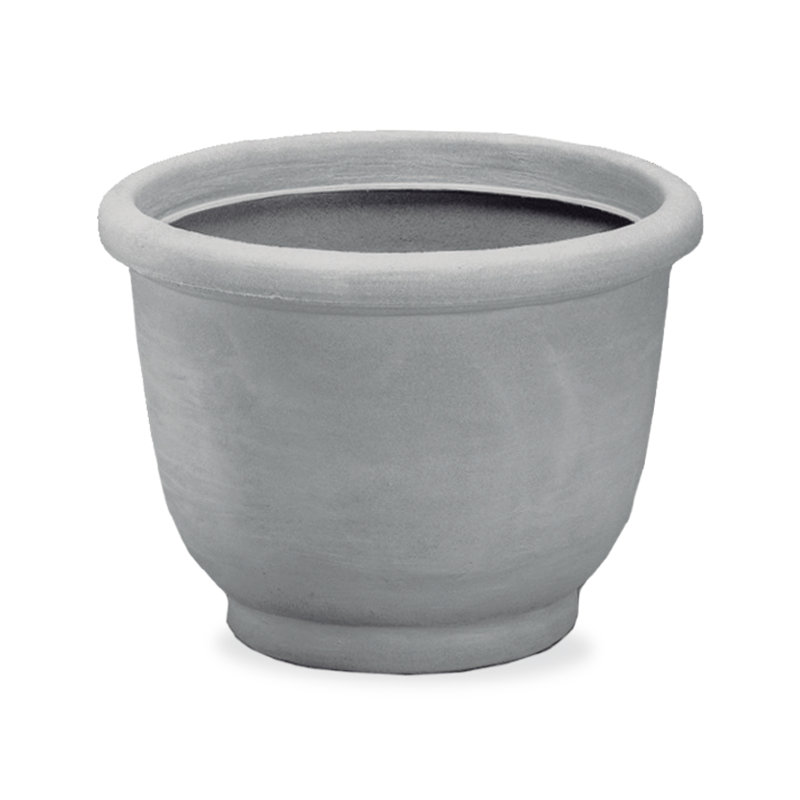 Agave Indoor Outdoor Weather-safe Resin Plant Pot, Rust, 11" H x 13.75" W x 13.75" D